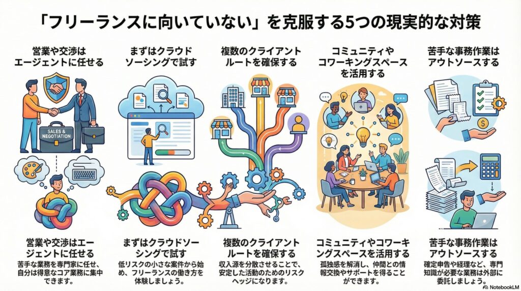 「向いていない」を克服するための現実的な対策