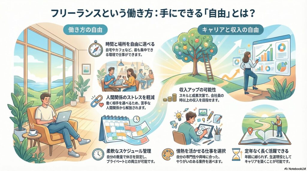 フリーランスで働くメリット
