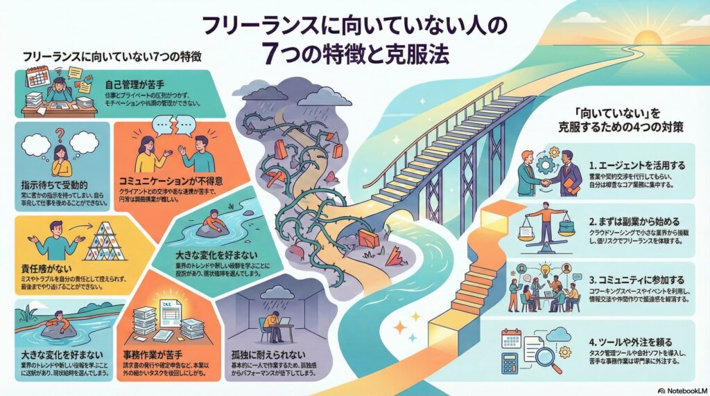 フリーランスに向いていない人の特徴