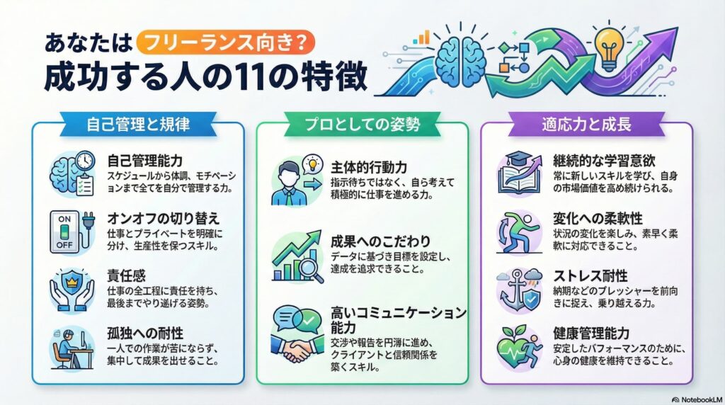 フリーランスに向いている人の特徴